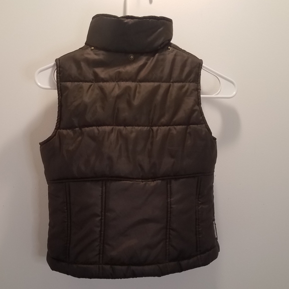 London Fog Girls Kids Puffer Vest Brown Small Size 7/8 Fall Back to School - Picture 3 of 7